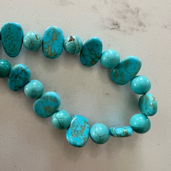 Turquoise necklace 16” - Picture 3 of 6